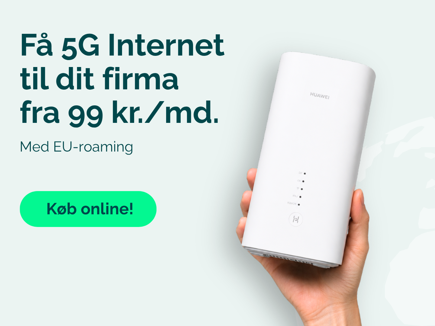 Få 5G Internet til dit firma fra 99kr. i måneden