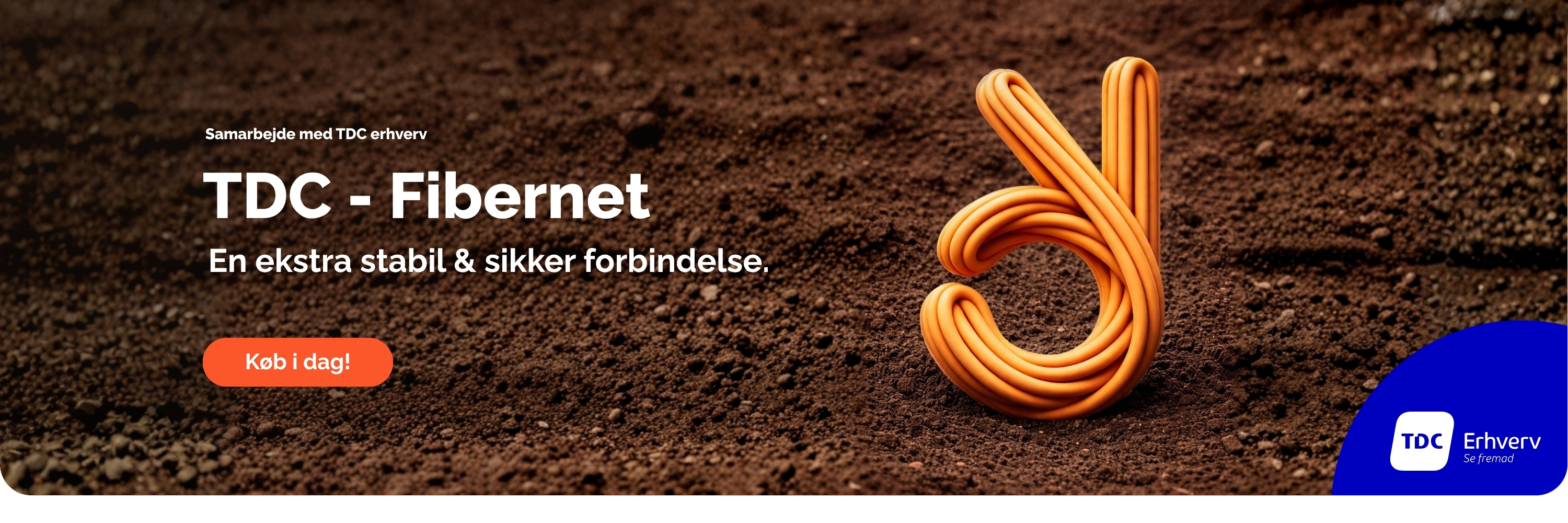 Få fibernet fra TDC Erhverv