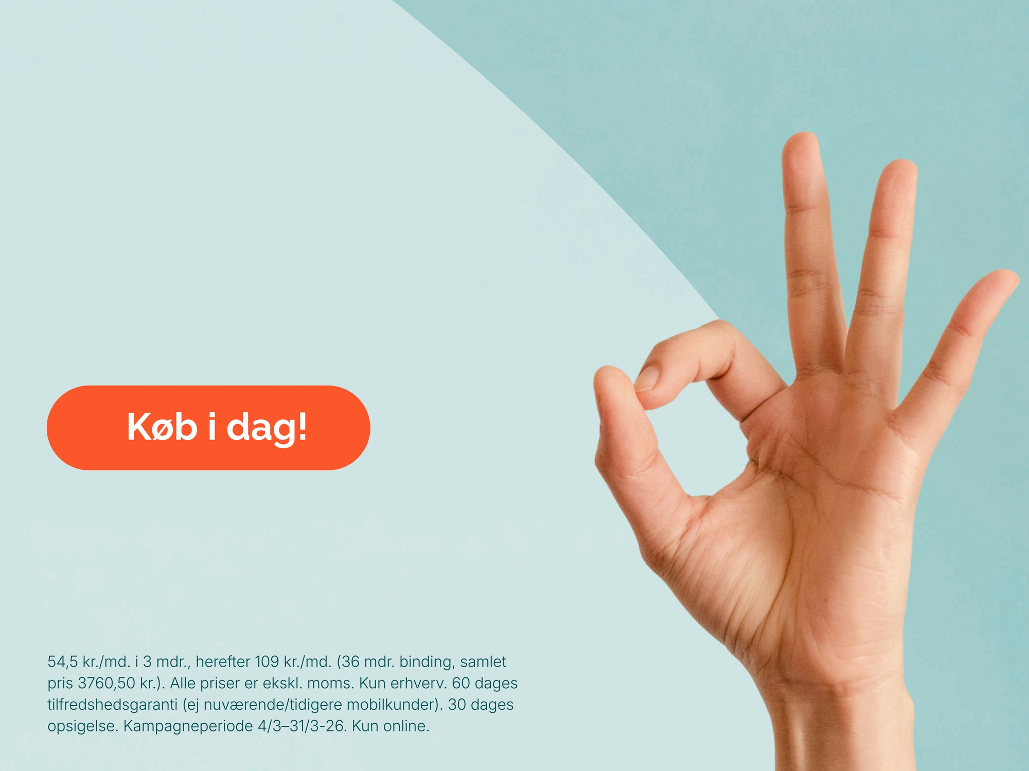 Spar 50% på Fri tale og 10 GB data