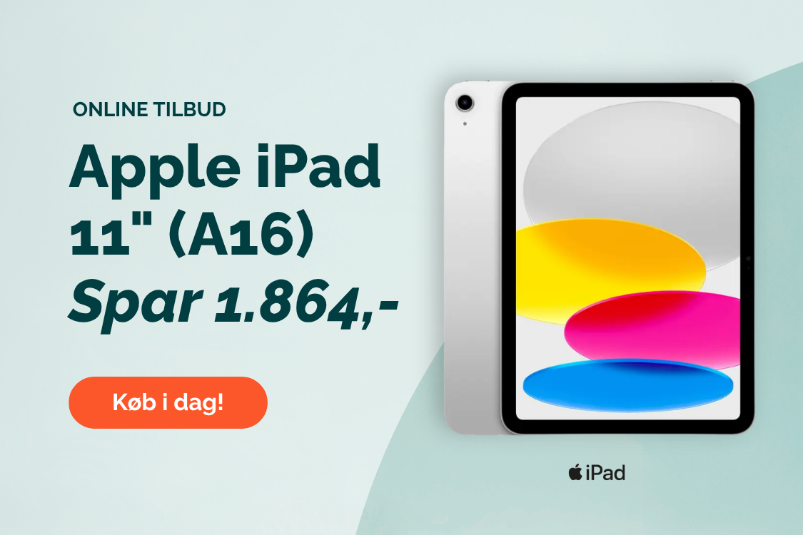 Apple iPad 11 tommer med A16 chip på tilbud hos Relatel. Spar 1.864 kroner på en kraftfuld tablet til arbejde i små og mellemstore virksomheder.-1