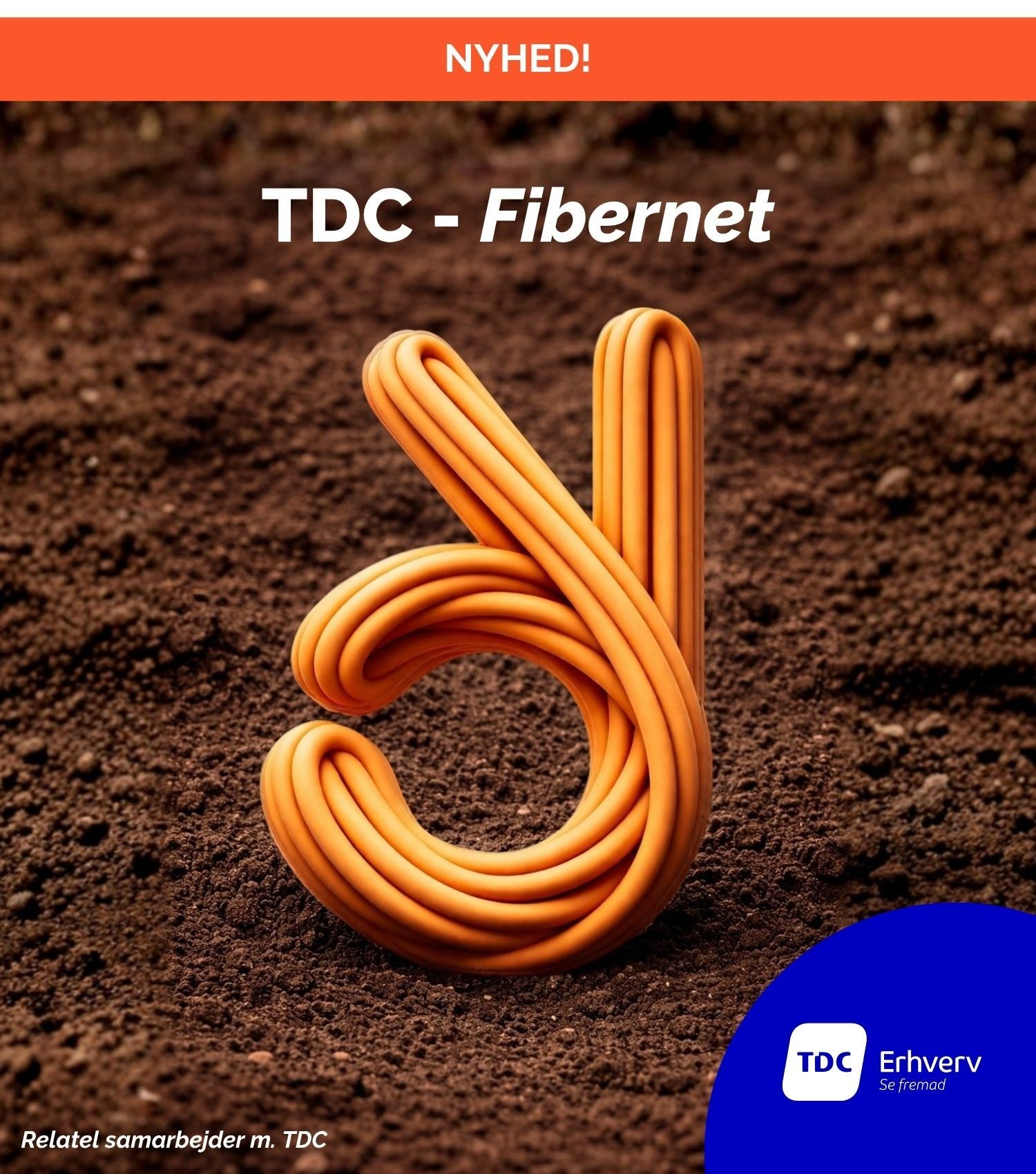 Få fibernet fra TDC Erhverv