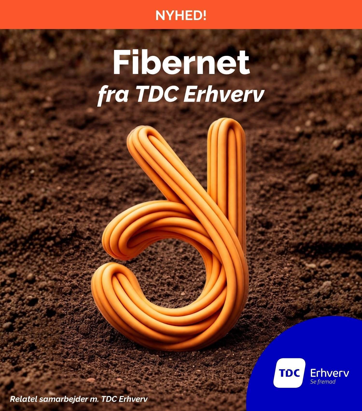 Få fibernet fra TDC Erhverv