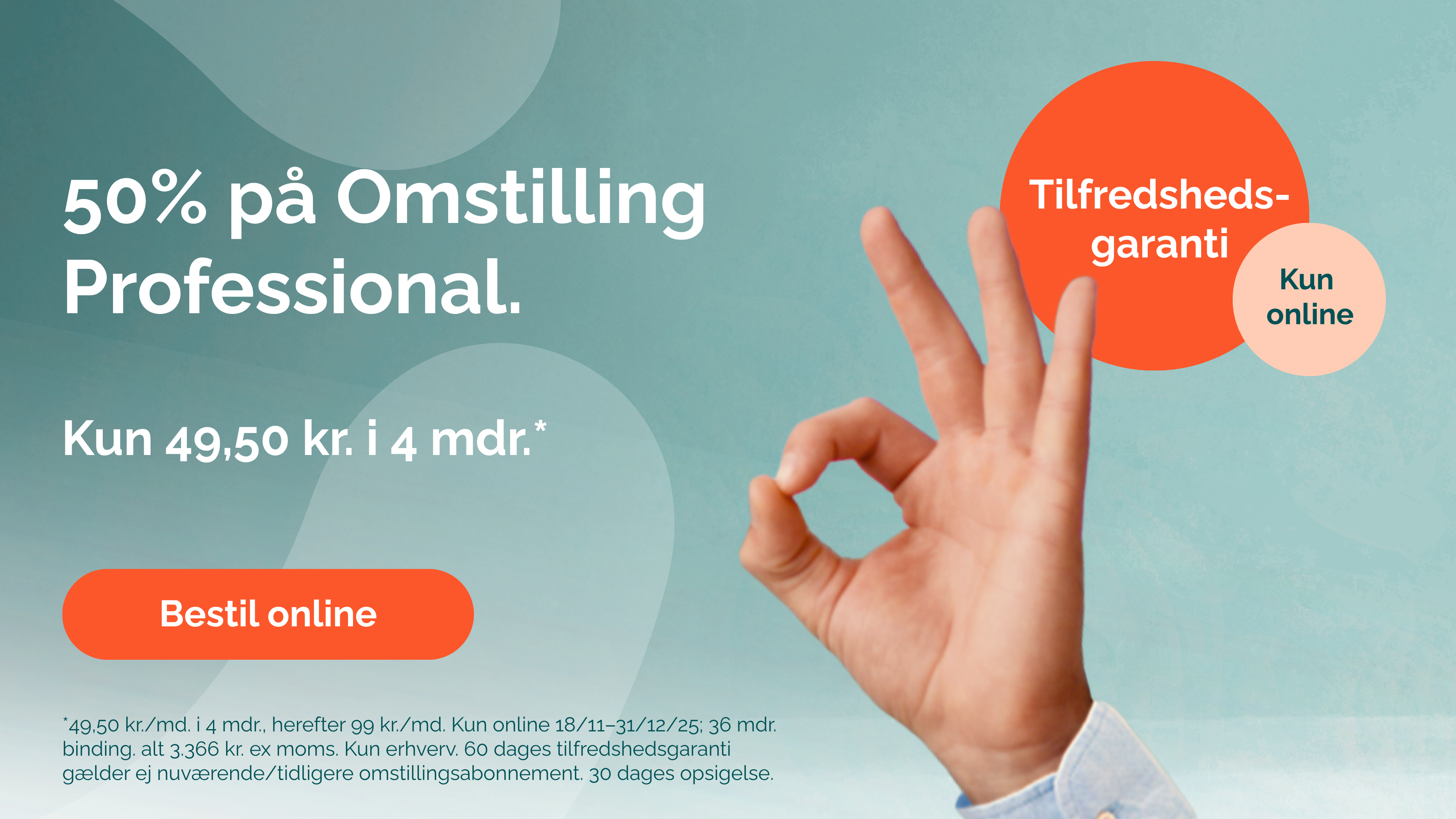 50% på Omstilling Professional
