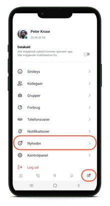 Markering af nyheder i mobilappen