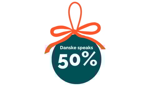 50% rabat på danske speaks jul 2025