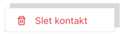 Slet kontakt