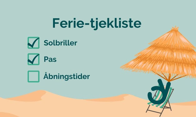 Sommerferie-tjekliste