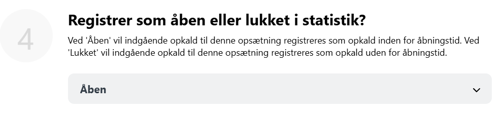 Åbent eller luukket