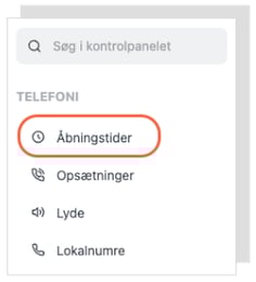 Åbningstider