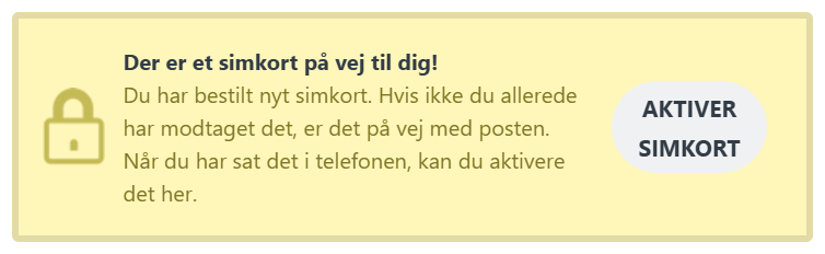 Aktiver dit simkort -medarbejder