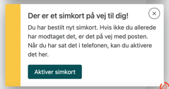 Aktiver simkort