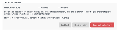 Bestil nyt simkort