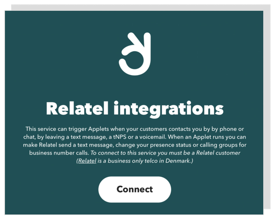 Connect IFTTT