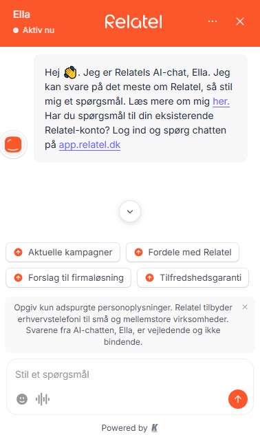 Ellas velkomst - www