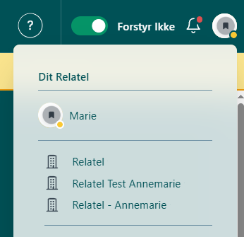 Flere profiler, samme mail og kodeord