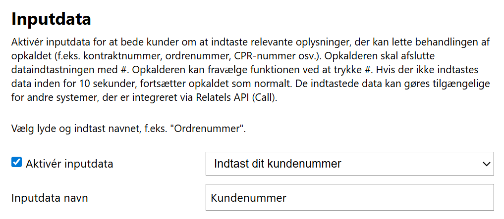 Inputdata