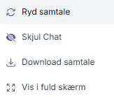 Menu på chatten