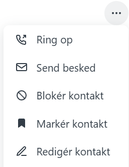 Menu på et opkald-1