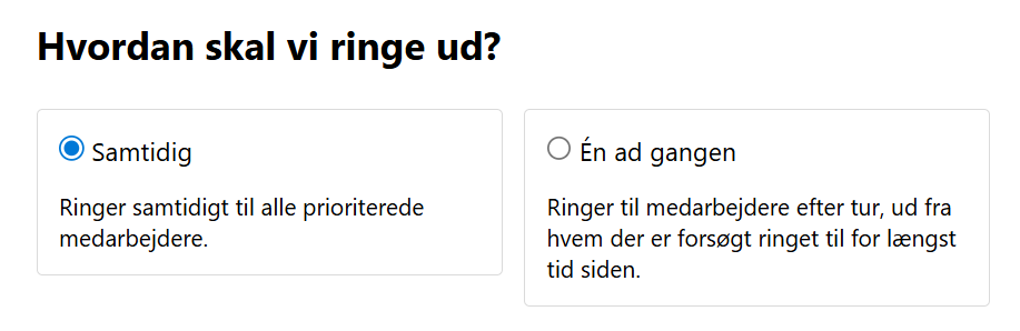 Samtidig eller...