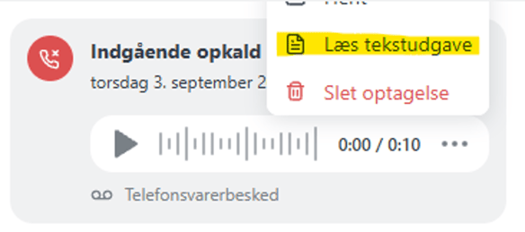 Transskr. valg