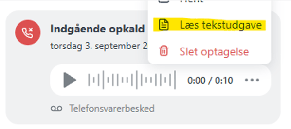 Transskr. valg