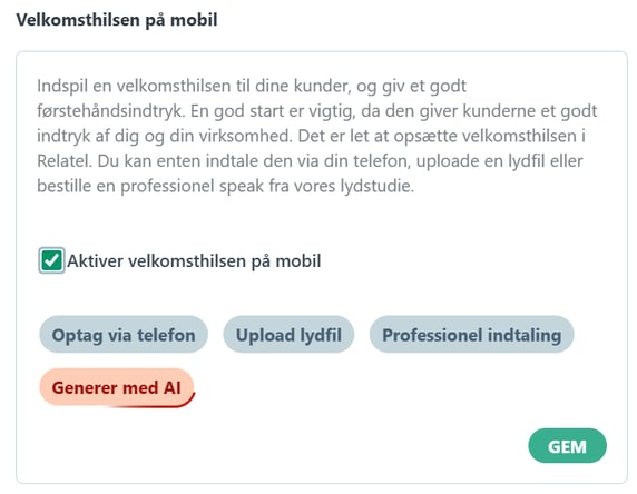 Velkomsthilsen