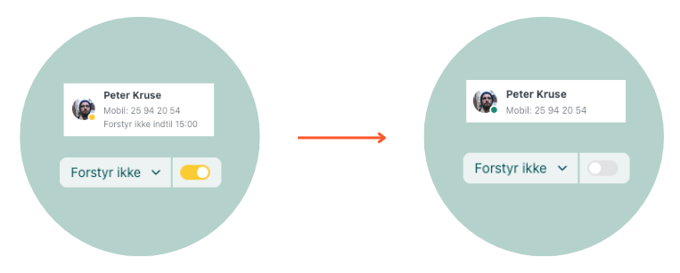 Aktiver forstyr ikke automatisk med Relatels integration til Outlook Calendar