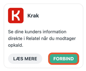 Forbind Relatel med Krak