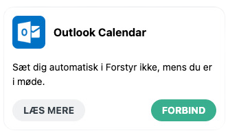 Integrer med Outlook Calendar