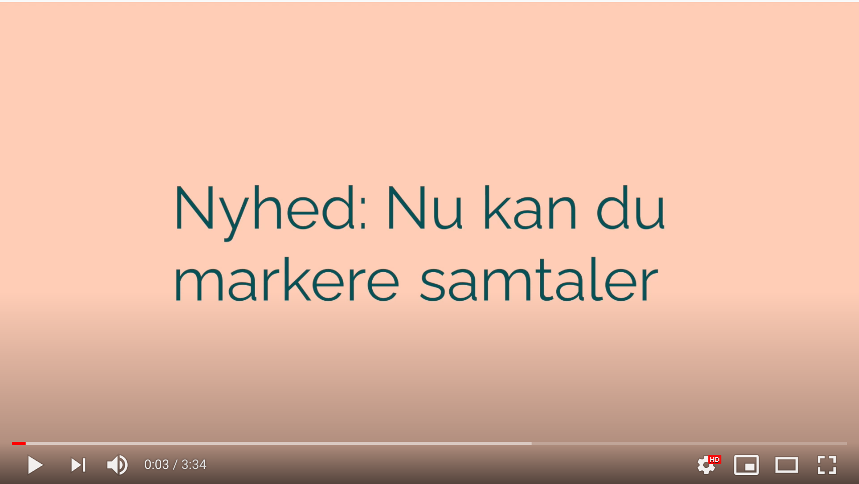 Markeringer video