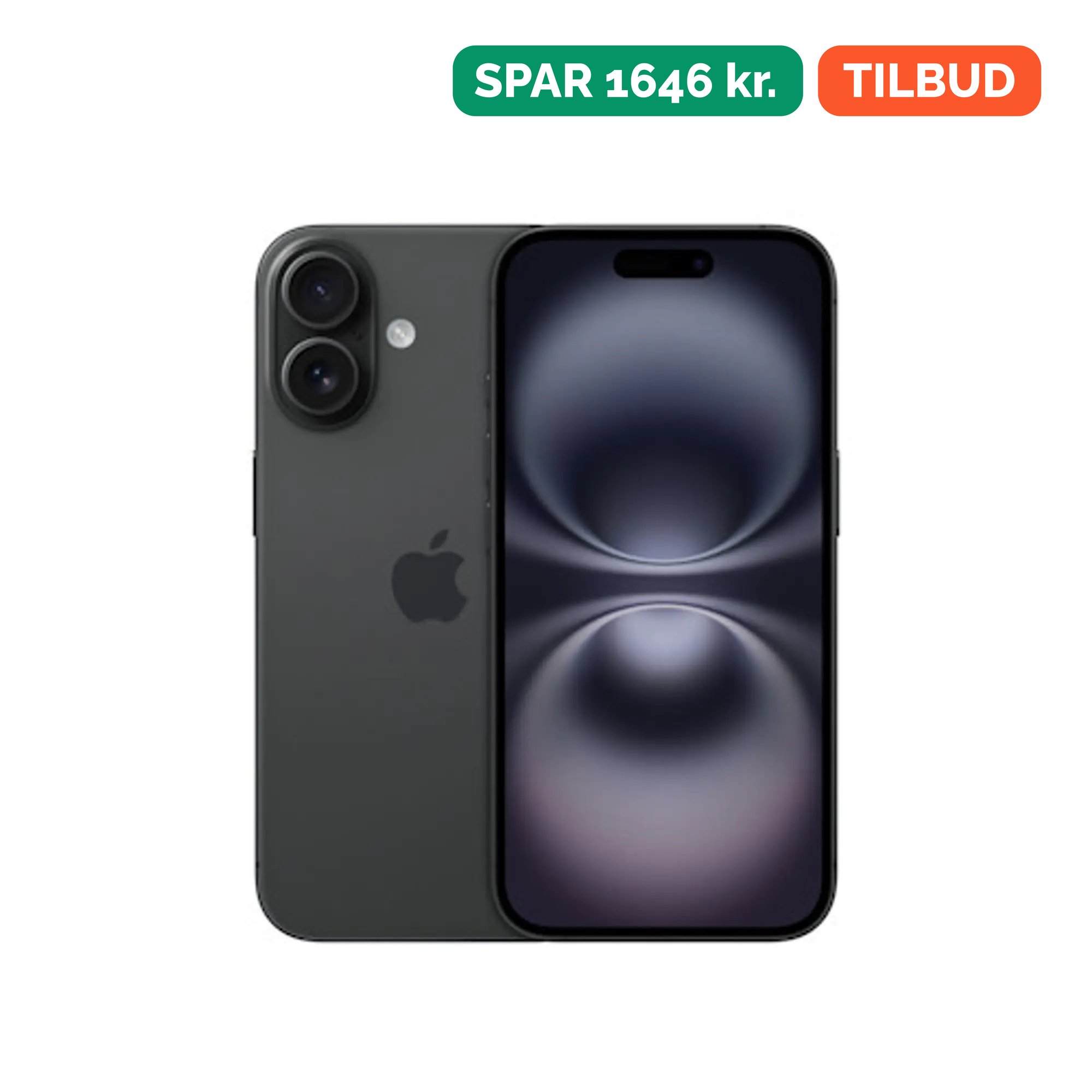 Spar 1646 kr. på iPhone 16 128 GB black