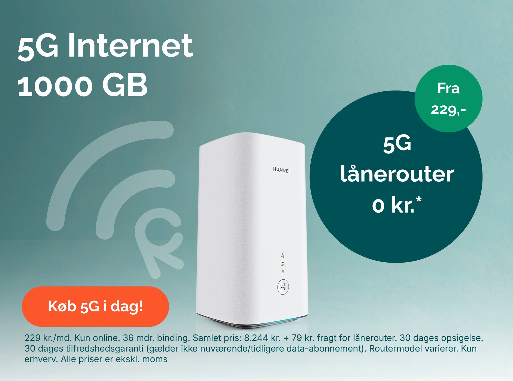 5G Internet fra 229,-